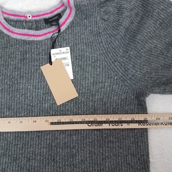 NEW Nordstrom Halogen Plus XL Ribbed Knit Pullover Sweater in Gray Dark Heather - Picture 10 of 12